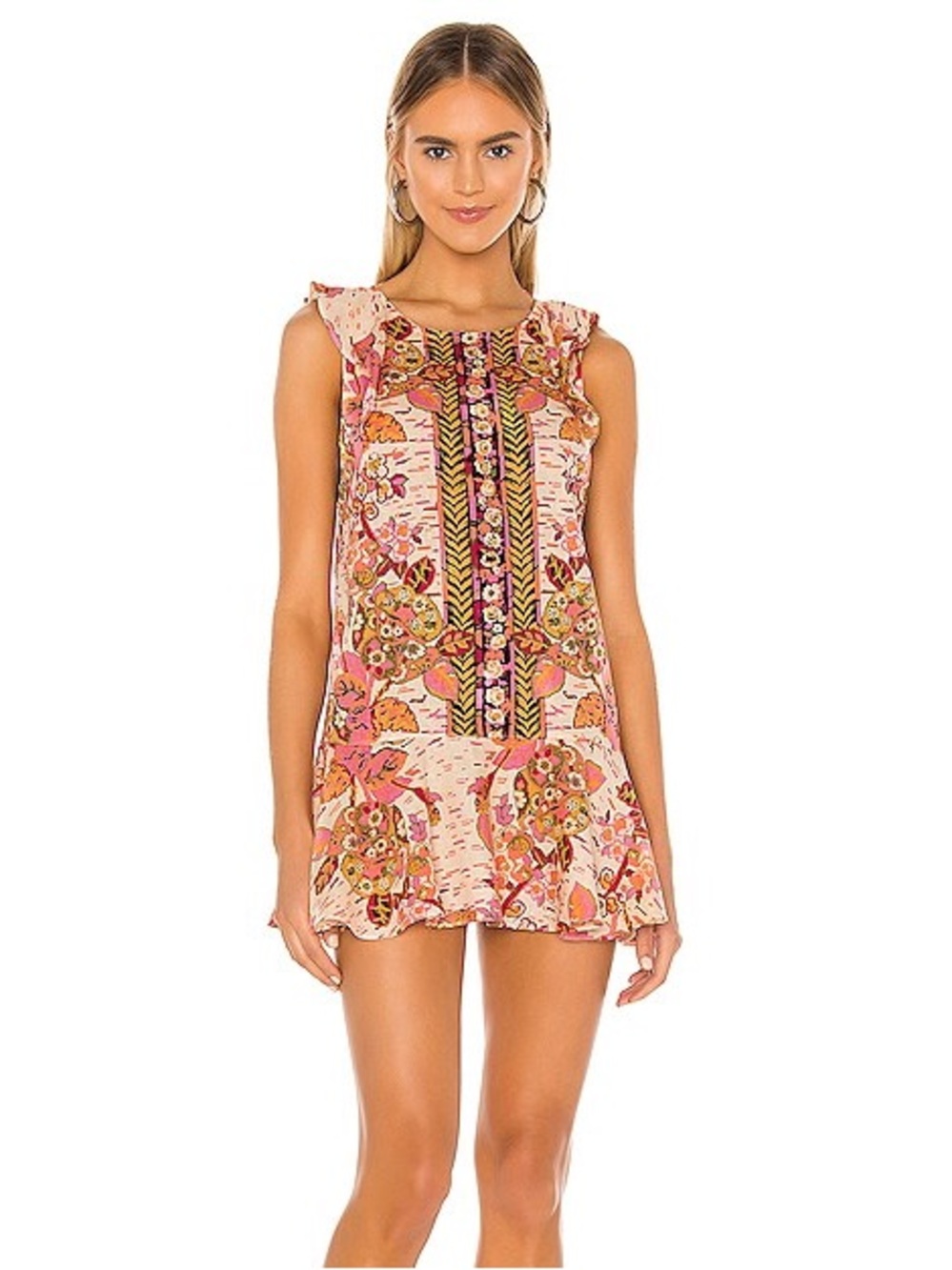 Free People Summer In Tulum Mini Dress